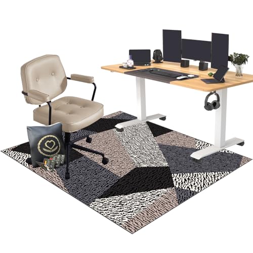 Große rutschfeste Bodenschutzmatte für Teppich und Hartholz, 150 x 180 cm, Bürostuhlmatte, Mehrzweck-Gaming-/Computer-Schreibtischstuhlmatte, langlebig und strapazierfähig Große rutschfeste Bodenschutzmatte für Teppich und Hartholz, 150 x 180 cm, Bürostuhlmatte, Mehrzweck-Gaming-/Computer-Schreibtischstuhlmatte, langlebig und strapazierfähig von Generisch