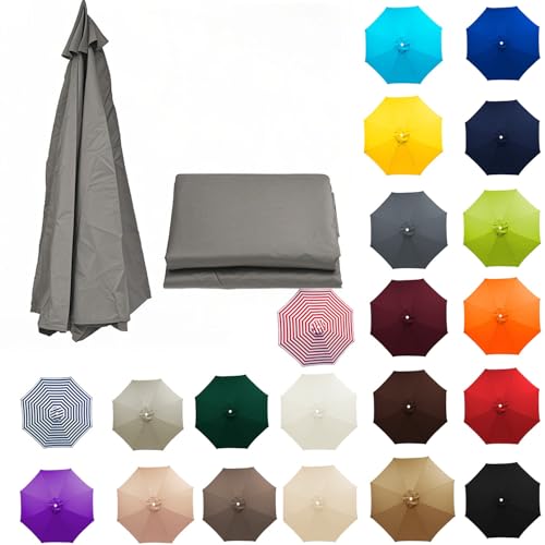 Große wasserdichte Freischwinger-Sonnenschirm-Ersatzabdeckung für 6/8-Arm-Schirme – ideal für Outdoor-Markt, Hof und Terrasse Große wasserdichte Freischwinger-Sonnenschirm-Ersatzabdeckung für 6/8-Arm-Schirme – ideal für Outdoor-Markt, Hof und Terrasse von Generisch