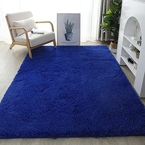 Großer, zotteliger Teppich, weich, rutschfest, waschbar, moderner Teppich für Wohnzimmer und Schlafzimmer, Kinderzimmer, Dekoration, Blau, 200 x 250 cm, gemütliches Zuhause Großer, zotteliger Teppich, weich, rutschfest, waschbar, moderner Teppich für Wohnzimmer und Schlafzimmer, Kinderzimmer, Dekoration, Blau, 200 x 250 cm, gemütliches Zuhause von Generisch