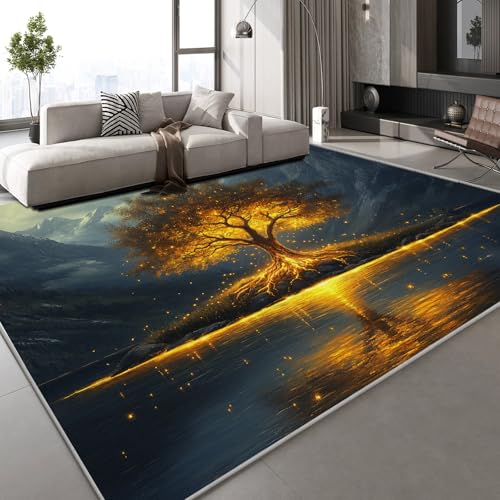 Großer Baum Leuchtend Teppich Kinderteppich Modern 3D Landschaft Natur Teppich Kinderzimmer Kurzflor Teppiche rutschfeste Spielteppiche für Schlafzimmer Wohnzimmer Zimmer 80x120 cm Großer Baum Leuchtend Teppich Kinderteppich Modern 3D Landschaft Natur Teppich Kinderzimmer Kurzflor Teppiche rutschfeste Spielteppiche für Schlafzimmer Wohnzimmer Zimmer 80x120 cm von Generisch
