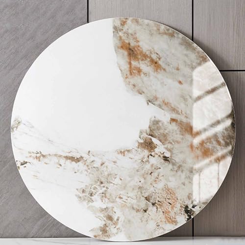 Großer Drehteller mit Marmorstruktur, Lazy Susan, drehbares Serviertablett für Esstisch, Steinplatte, runde drehbare Servierplatte Großer Drehteller mit Marmorstruktur, Lazy Susan, drehbares Serviertablett für Esstisch, Steinplatte, runde drehbare Servierplatte von Generisch