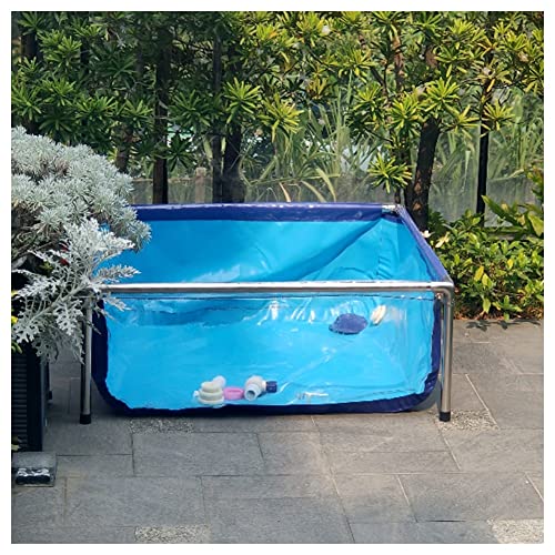 Großer Fischteich und Aquarium für den Außenbereich, PVC-Leinwand mit Stahlrahmen, Dichtungen und Sichtfeld, ideal für die Zucht von Fischen, für den Innen- und Außenbereich, langlebig und tragbar Großer Fischteich und Aquarium für den Außenbereich, PVC-Leinwand mit Stahlrahmen, Dichtungen und Sichtfeld, ideal für die Zucht von Fischen, für den Innen- und Außenbereich, langlebig und tragbar von Generisch