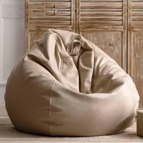 Großer Sitzsack-Stuhlbezug aus umweltfreundlichem Kunstleder, ungefüllter Sitzsack für den Innen- und Außenbereich, perfekt für Wohnzimmer, Schlafzimmer, Garten, Gaming und Entspannung. von Generisch
