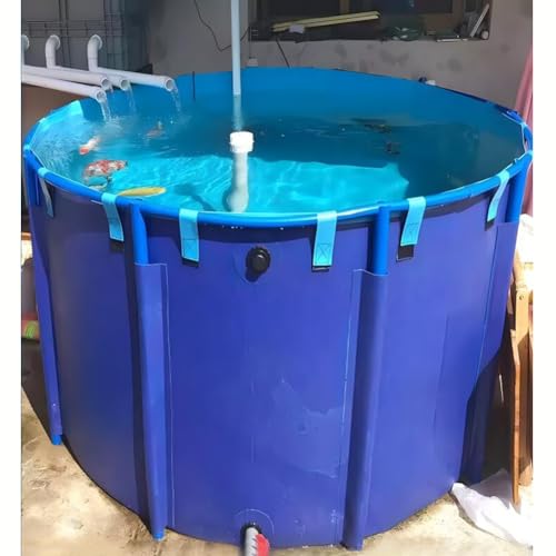 Großer faltbarer PVC-Segeltuch-Fischteich – Aquakultur-Wassertank mit Stahlrahmen, 1,2 x 1 m oberirdisch, temporärer Pool für Koi-Bing und Gartenbewässerung Großer faltbarer PVC-Segeltuch-Fischteich – Aquakultur-Wassertank mit Stahlrahmen, 1,2 x 1 m oberirdisch, temporärer Pool für Koi-Bing und Gartenbewässerung von Generisch