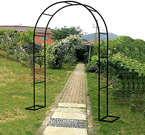 Großer schwarzer Metall-Gartenbogen mit stabilem Ständer und wetterbeständigem Rankgitter für Kletterpflanzen und Pergola-Blumen, 3 m x 2,2 m, perfekt für Outdoor-Dekoration Großer schwarzer Metall-Gartenbogen mit stabilem Ständer und wetterbeständigem Rankgitter für Kletterpflanzen und Pergola-Blumen, 3 m x 2,2 m, perfekt für Outdoor-Dekoration von Generisch