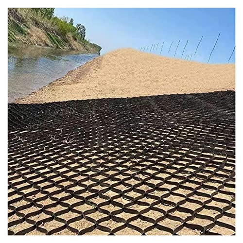 Großes Geo-Gitter aus Kunststoff, Bodenstabilisierungsgitter für Boden und Kies, 5 x 10 m, langlebiges Böschungsgitter für verbesserte Stabilität und Drainage Großes Geo-Gitter aus Kunststoff, Bodenstabilisierungsgitter für Boden und Kies, 5 x 10 m, langlebiges Böschungsgitter für verbesserte Stabilität und Drainage von Generisch