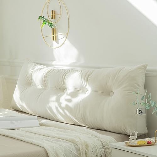 Großes Keil-Lesekissen, 200 x 40 x 12 cm, dreieckiges Rückenstützkissen für Schlafzimmer, dickes, weiches Lendenkissen für Sofas, Stühle und Nackenrolle, Körperstütze Großes Keil-Lesekissen, 200 x 40 x 12 cm, dreieckiges Rückenstützkissen für Schlafzimmer, dickes, weiches Lendenkissen für Sofas, Stühle und Nackenrolle, Körperstütze von Generisch