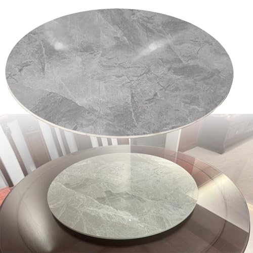Großes drehbares Serviertablett, 360° drehbar, Lazy Susan zum Essen, Marmor-Textur, Tisch-Drehteller, perfekt für Restaurants und den Heimgebrauch Großes drehbares Serviertablett, 360° drehbar, Lazy Susan zum Essen, Marmor-Textur, Tisch-Drehteller, perfekt für Restaurants und den Heimgebrauch von Generisch