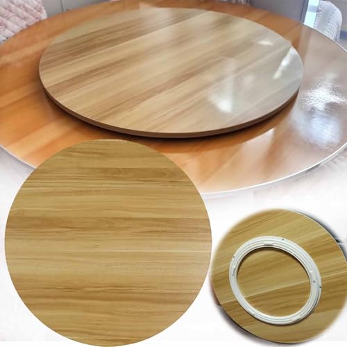 Großes drehbares Serviertablett aus Holz, leise, glatte Drehteller für müheloses Essen und Unterhaltung von Generisch