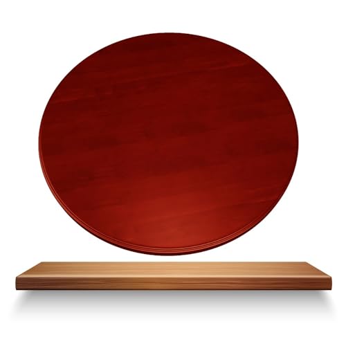 Großes drehbares Serviertablett aus Holz für Esszimmer und Küche, perfekt für Unterhaltung und Nization, einfaches Drehteller-Zubehör von Generisch