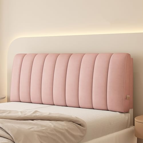 Großes gepolstertes Kopfteil, Keilkissen mit abnehmbarem Bezug, Wandmontage, Rückwand für Doppelbett, Schlafzimmer, Schlafsaal, Etagenbett, Kissen, Rückenlehne, Einzelgröße, 88,9 cm, Gurte im von Generisch