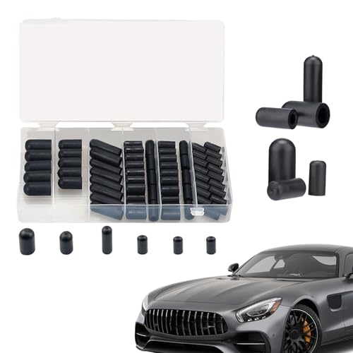 Gummi-Abdeckkappen-Sortiment für Automobil – 80 Stück Vakuumstopfen Kit Flexible Ersatzkappen für Vergaser, verschiedene Größen, co Gummi-Abdeckkappen-Sortiment für Automobil – 80 Stück Vakuumstopfen Kit Flexible Ersatzkappen für Vergaser, verschiedene Größen, co von Generisch