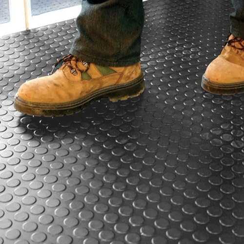Gummi-Fußmatten Rolle mit Münzmuster, rutschfeste Bodenlösung für Garage und Heim-Fitness-Studio für Park- und Türbereiche Gummi-Fußmatten Rolle mit Münzmuster, rutschfeste Bodenlösung für Garage und Heim-Fitness-Studio für Park- und Türbereiche von Generisch