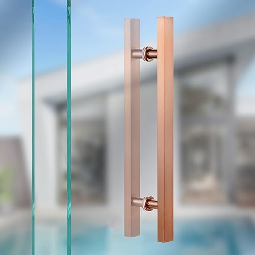 H-förmiger Scheunentürgriff – langlebiges Hardware-Set mit einfacher Installation für Holz-, Glas- und Metalltüren von Generisch