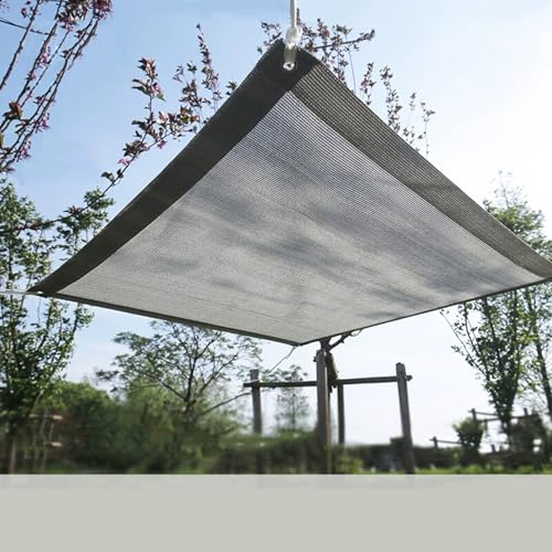 HDPE Balkon UV-Schutz für Outdoor Terrasse Garten Pool Frangivista 2X (2.0x3.0m) Grau Windschutz & Wetterbeständig von Generisch
