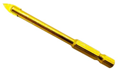 HM Glasbohrer 6-8 m Fliesenbohrer Keramikbohrer Sechskant Bit Aufnahme HEX Titannitrid (TIN) Beschichtung (6mm) von Generisch