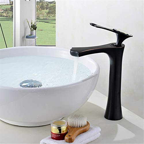 HNVBDOPAE Messing Küchenspüle Wasserhahn Einloch-Einhebelmischer mit Kristallgriff Erhältlich in Chrom, Schwarz und Gold Finish für Toilette HNVBDOPAE Messing Küchenspüle Wasserhahn Einloch-Einhebelmischer mit Kristallgriff Erhältlich in Chrom, Schwarz und Gold Finish für Toilette von Generisch