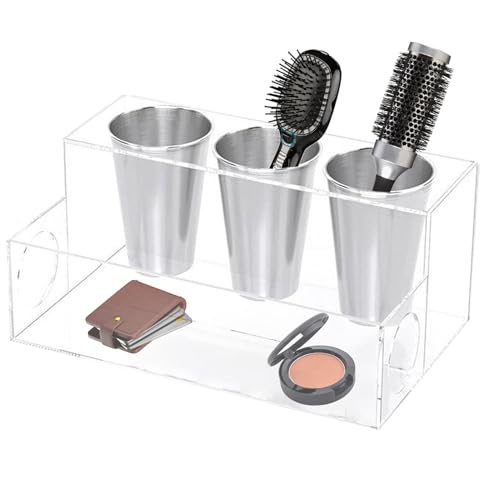 Haarstyling-Werkzeug-Organizer, Aufsatz-Föhn-Halter, Acryl-Haarstyling-Zubehör, Badezimmer-Organizer und Aufbewahrung von Generisch