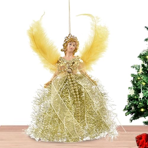 Hängende Engelspuppe | Engel Baum Topper Weihnachtsschmuck,Angel Tree Topper mit Flügeln, Urlaub Christbaumschmuck, Hängende Engelspuppe | Engel Baum Topper Weihnachtsschmuck,Angel Tree Topper mit Flügeln, Urlaub Christbaumschmuck, von Generisch