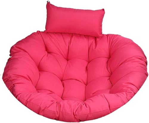 Hängendes Eierstuhlkissen mit Kopfstützenkissen, verdickter Schaukelkorb, Stuhlauflage für den Innen- und Außenbereich, perfekt für Terrasse, Garten, 120 cm Größe Hängendes Eierstuhlkissen mit Kopfstützenkissen, verdickter Schaukelkorb, Stuhlauflage für den Innen- und Außenbereich, perfekt für Terrasse, Garten, 120 cm Größe von Generisch