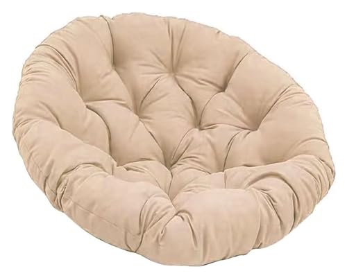 Hängesessel Kissen Rund Weich & Bequem Kissen für Weide Gartenstühle Terrasse & Hängematte Khaki 90x90cm Perfekt für Outdoor Entspannung von Generisch