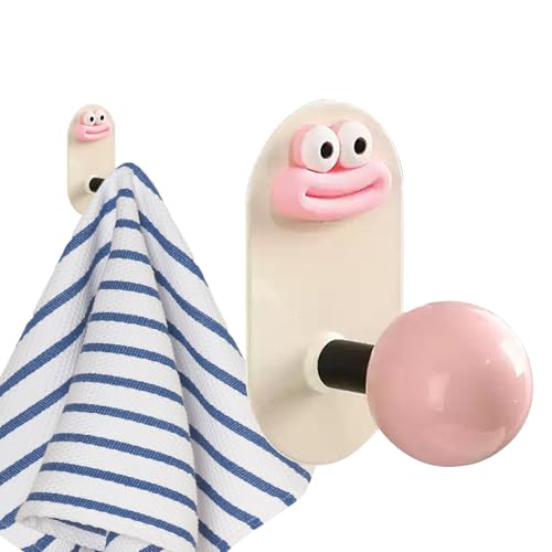 Haken für Badezimmer - Wandtür 'Handtuch | Dekorative Handtuchhalter, Abnehmbarer Haken Für schwere Anwendungen, Wandhalter Ohne Bohren, Aufbewahrungsbox Für Cartoon Pe Haken für Badezimmer - Wandtür 'Handtuch | Dekorative Handtuchhalter, Abnehmbarer Haken Für schwere Anwendungen, Wandhalter Ohne Bohren, Aufbewahrungsbox Für Cartoon Pe von Generisch