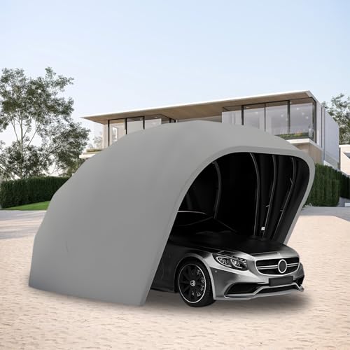 Halbautomatische langlebige Autounterstand Faltbare einziehbare Markise Mobile Garage für Allwetterschutz von Generisch