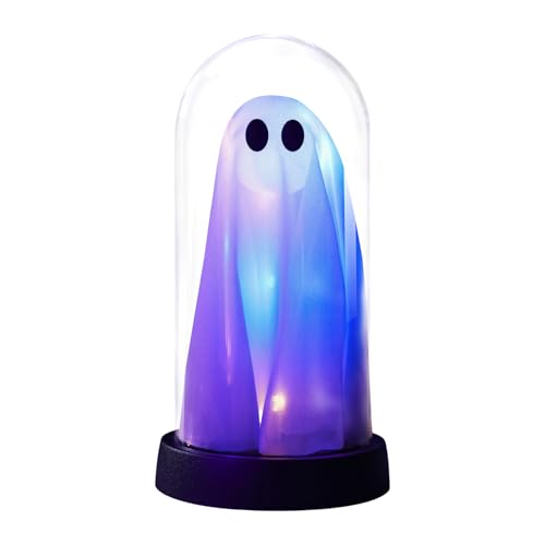 Halloween Deko Geist Nachtlicht, Leuchtender Geist in Glasglocke, Nachtlicht Batteriebetrieben, Grusel Deko Für Halloween Zuhause Tisch Kaminsims Halloween Deko Geist Nachtlicht, Leuchtender Geist in Glasglocke, Nachtlicht Batteriebetrieben, Grusel Deko Für Halloween Zuhause Tisch Kaminsims von Generisch