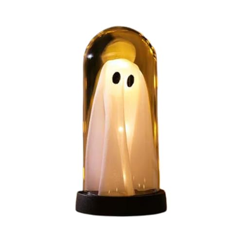 Halloween-Dekoration, beleuchteter Geist in Glasglocke, niedlicher Geist mit Licht für Heimbedarf, Dekoration, Urlaub, Party-Dekorationen und Halloween-Dekoration, beleuchteter Geist in Glasglocke, niedlicher Geist mit Licht für Heimbedarf, Dekoration, Urlaub, Party-Dekorationen und von Generisch