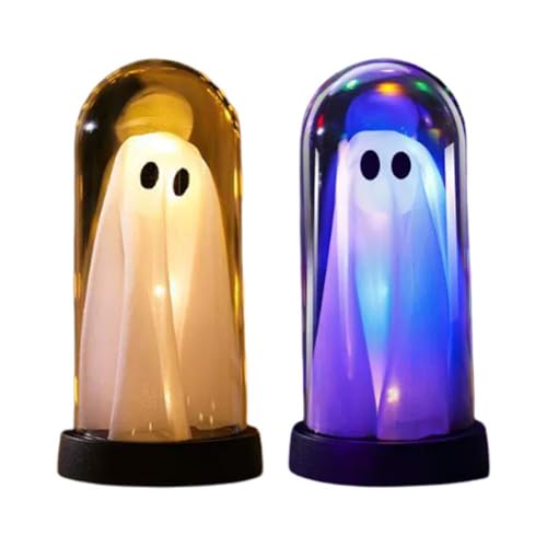 Halloween-Dekoration, beleuchteter Geist in Glasglocke, niedlicher Geist mit Licht für Heimbedarf, Urlaub und Dekoration, Party-Dekorationen Halloween-Dekoration, beleuchteter Geist in Glasglocke, niedlicher Geist mit Licht für Heimbedarf, Urlaub und Dekoration, Party-Dekorationen von Generisch