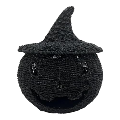 Halloween -Dekoration - Beleuchtetes Holz -Tisch -Herzstück, Ghost -Figur -Kürbis -Ornament | Spooky Indoor Tier Tablett Abendessen Couchtisch Toper Urlaub Party Schulbüro Bauernhausausstellung von Generisch