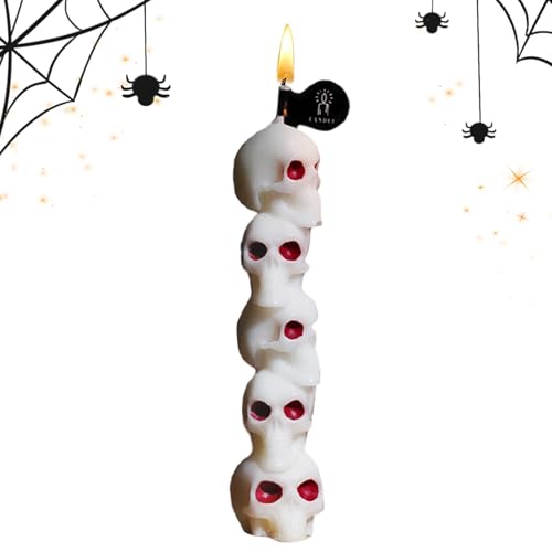 Halloween Duftkerze - Halloween Deko Schädel Duftkerze Mit,Wohnaccessoires Für Hausbesitzer Esstisch Deko Schreibtisch Fensterbank Terrasse Halloween Duftkerze - Halloween Deko Schädel Duftkerze Mit,Wohnaccessoires Für Hausbesitzer Esstisch Deko Schreibtisch Fensterbank Terrasse von Generisch