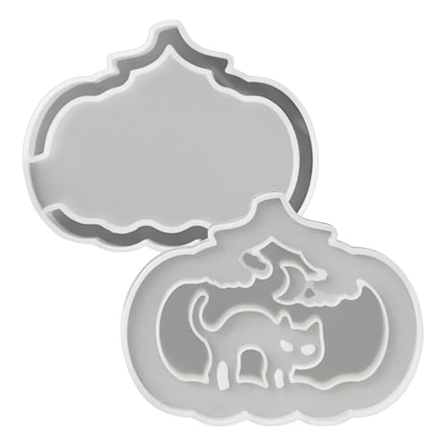 Halloween Formen,Halloween Resin Kürbislaterne Gussform | Wiederverwendbare Kerzenform Für Fenster Tisch LED Beleuchtung Garten von Generisch