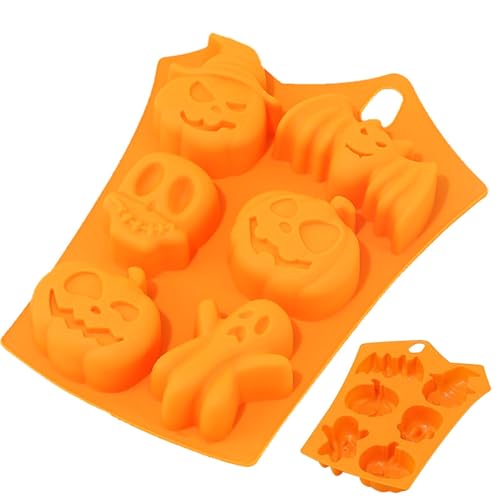 Halloween-Formen,Silikon-Halloween-Formen,Antihaftbeschichtete Kuchenform | Halloween-Süßigkeitsformen, Kerzenherstellungsform für die Herstellung von Schokolade, Keksen, Gummibärchen, Plätzchen, Gele Halloween-Formen,Silikon-Halloween-Formen,Antihaftbeschichtete Kuchenform | Halloween-Süßigkeitsformen, Kerzenherstellungsform für die Herstellung von Schokolade, Keksen, Gummibärchen, Plätzchen, Gele von Generisch
