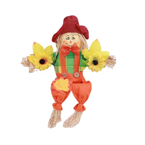 Halloween Gartendeko Vogelscheuche, 35cm Vogelscheuche Deko Aufsteller Vogelabwehr Strohpuppe Dekofigur, Herbst Ernte Garten Rasen Dekoration, Thanksgiving Ornament Halloween Gartendeko Vogelscheuche, 35cm Vogelscheuche Deko Aufsteller Vogelabwehr Strohpuppe Dekofigur, Herbst Ernte Garten Rasen Dekoration, Thanksgiving Ornament von Generisch