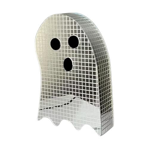 Halloween-Geister-Ornament – Halloween-abgestufter Spiegel, Disco, Glitzer-Schild für den Innenbereich, gruselige Figuren für Weihnachten, Süßes oder Saures, Theke, Party, Eingang, Regal, Schreibtisch Halloween-Geister-Ornament – Halloween-abgestufter Spiegel, Disco, Glitzer-Schild für den Innenbereich, gruselige Figuren für Weihnachten, Süßes oder Saures, Theke, Party, Eingang, Regal, Schreibtisch von Generisch