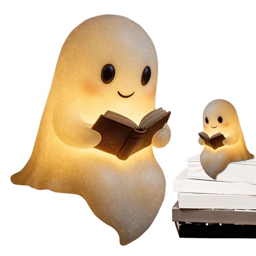 Halloween Geisterlampe,LED Halloween Deko Led Geistlampe Mit Buch Design,Gespenst Mit Leuchtendem Gruseliges Statue Nachtlicht,Gruseliges Nachtlicht Für Zuhause Kamin Wohnzimmer Schreibtisch Halloween Geisterlampe,LED Halloween Deko Led Geistlampe Mit Buch Design,Gespenst Mit Leuchtendem Gruseliges Statue Nachtlicht,Gruseliges Nachtlicht Für Zuhause Kamin Wohnzimmer Schreibtisch von Generisch