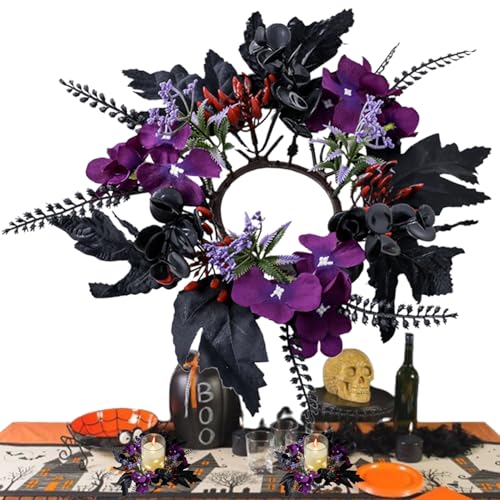 Halloween Kerzengirlande im Boho-Stil rustikale Blumenringe für Dekorationen Säulen und konische Halloween-Windhalter | Perfekte Mini-Kronendekorationen für Dating für die Halloween Kerzengirlande im Boho-Stil rustikale Blumenringe für Dekorationen Säulen und konische Halloween-Windhalter | Perfekte Mini-Kronendekorationen für Dating für die von Generisch