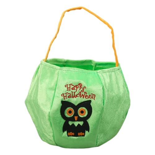 Halloween-Korb | Süßigkeitenhalter mit Griff – Organizer, dekorativer Halter, bestickte Aufbewahrung für Mädchen, , Herbst, Ostern, Party, Frauen, Zuhause von Generisch