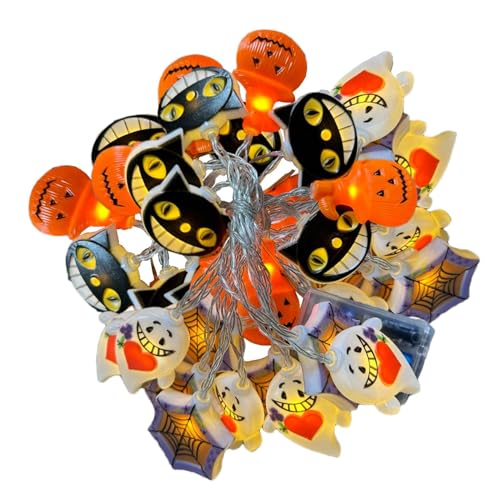 Halloween Lichterkette | Lichterkette Für Außenbereich,Wetterfeste Dekoration Festliche Beleuchtung Für Balkon Rasen Innenbereich Terrasse Garten Hinterhof Bäume Halloween Lichterkette | Lichterkette Für Außenbereich,Wetterfeste Dekoration Festliche Beleuchtung Für Balkon Rasen Innenbereich Terrasse Garten Hinterhof Bäume von Generisch