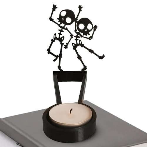 Halloween-Schatten-Kerzenhalter-Dekor,Halloween-Schatten-Kerzenhalter,Gruselige gruselige Teelicht-Schattenwerfer-Dekorationen - Gruseliges Metallkunstwerk, Schreibtischdekoration, schwarzer Gothic-Ti Halloween-Schatten-Kerzenhalter-Dekor,Halloween-Schatten-Kerzenhalter,Gruselige gruselige Teelicht-Schattenwerfer-Dekorationen - Gruseliges Metallkunstwerk, Schreibtischdekoration, schwarzer Gothic-Ti von Generisch