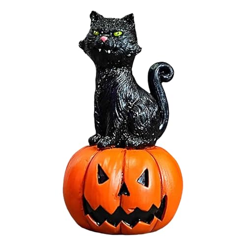Halloween Schwarze Katzen Figur Miniatur Kürbis Dekofigur Lustige & Gruselige Halloween Dekoration für Innenräume Tisch & Regalfigur für Zuhause Perfektes Halloween Schwarze Katzen Figur Miniatur Kürbis Dekofigur Lustige & Gruselige Halloween Dekoration für Innenräume Tisch & Regalfigur für Zuhause Perfektes von Generisch