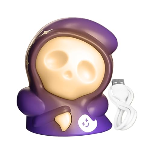 Halloween USB Lampe - Dimmbare Nachtlampe Wiederaufladbar | Sanftes Licht Für Halloween Deko Tisch Eingang Bad Wohnzimmer Schlafzimmer Pflegebereich von Generisch