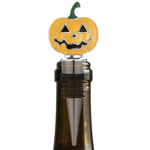 Halloween-Weinverschluss, starke Abdichtung, Festival-Getränke-Dekorationen, Halloween-Kürbis-Getränkeflaschenverschluss, saisonale Dekoration für Küche, Zuhause, Keller, Wohnzimmer, Party, Urlaub von Generisch