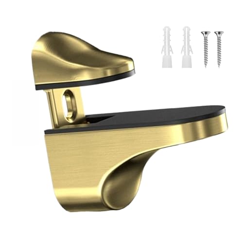 Halterung | Glasregal Träger Set | Verstellbare Halter Clips | Stabile Wandhalter Für Glas Acryl Holz Regale Badezimmer Dusche Küche Schrank Organisation von Generisch