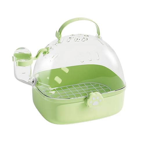 Hamster Reisekäfig - PVC Chinchilla -Trägerkäfig mit Wasserflasche | Haustiervogel, der Lieferungen geräumtes Design für Sparrow -Ara Conures Chinchillas Blockier Cockatiels Sichtstand Hedgehog Hamster Reisekäfig - PVC Chinchilla -Trägerkäfig mit Wasserflasche | Haustiervogel, der Lieferungen geräumtes Design für Sparrow -Ara Conures Chinchillas Blockier Cockatiels Sichtstand Hedgehog von Generisch