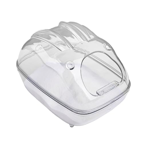 Hamster Sandbad - Transparente Wolken Hamster Badezimmer | Box Sandbad Duschraum & Graben | Version für Meerschweinchen, Mäuse, Rennmäuse oder andere kleine Haustiere | Hamster Sandbad Container von Generisch