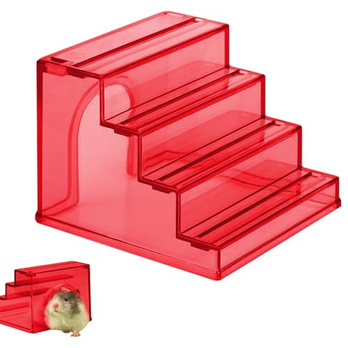 Hamsterleiter, Leiter für Kleintierkäfig, 2-in-1, rutschfestes Kletter-Nisthaus, langlebiges sicheres Design, Übung, Graben, Spaß, Spielzeit, perfekt für Haustiere, 9,8 x 9,6 x 7,5 cm von Generisch