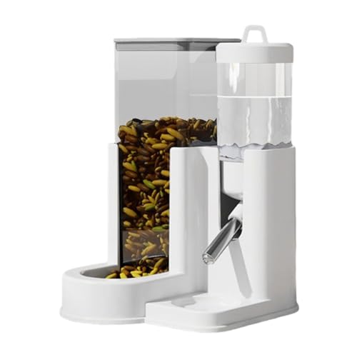 Hamsternapf, Nager Trinkflasche für Chinchilla, Automatische Futter- und Wasserschüssel 2 in 1 für Kaninchen Hamster Rennmäuse Chinchillas Hamsternapf, Nager Trinkflasche für Chinchilla, Automatische Futter- und Wasserschüssel 2 in 1 für Kaninchen Hamster Rennmäuse Chinchillas von Generisch