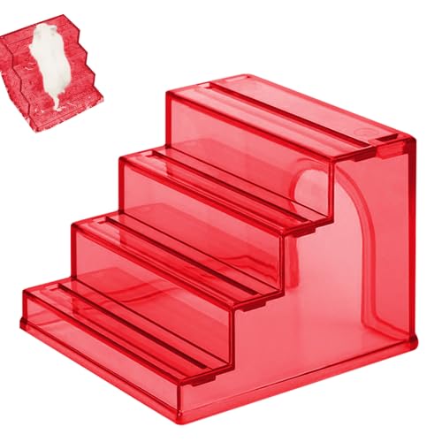 Hamstertreppe Kleintierkäfig Leiter 2 in 1 Anti-Rutsch Kletterhaus Übung Erkundung Spielzeug Käfig Anreicherung Zubehör für Hamster Mäuse 9,8 x 9,6 x 7,5 cm von Generisch